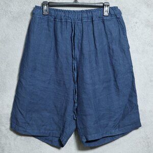 Crossley Shorts Mens Large Linen Made In Italy Drawstring Casual Lightweight